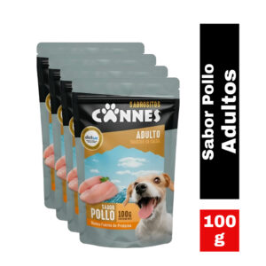 pack 24 sobre cannes adulto pollo 100 grs