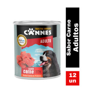 pack 12 lata cannes adulto carne 375 grs