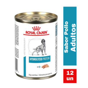 pack 12 lata royal canin hidrolizado 390 grs