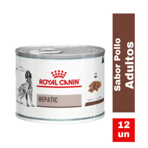 pack 12 lata royal canin hepático 195 grs