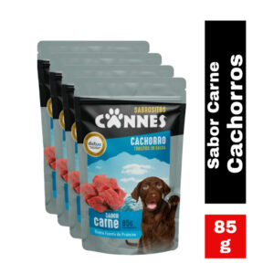 pack 12 sobre cannes cachorro carne 100 grs